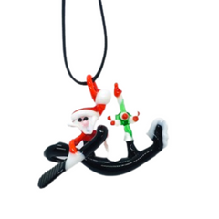 Murano Glass Father Christmas on a Gondola - Majestico Gifts