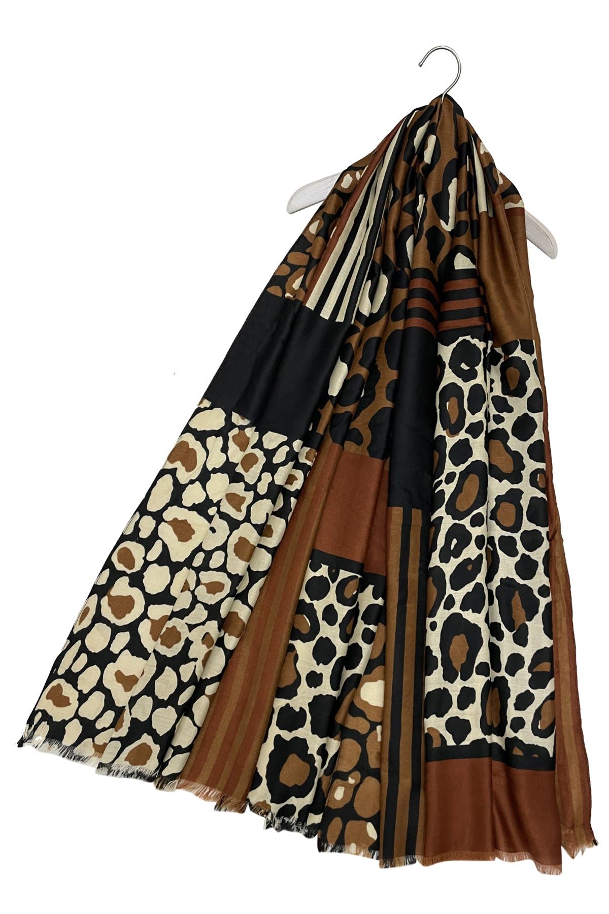 Animal Print Scarf - Brown - Majestico Gifts
