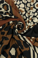 Animal Print Scarf - Brown - Majestico Gifts