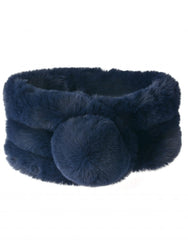 Ultra Soft Fur Pom Scarf - Assorted Colours - Majestico Gifts