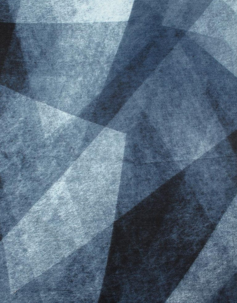 Gradient Rhombus Pattern Scarf - Blue or Orange - Majestico Gifts