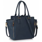 Navy Zipper Tote Bag - Majestico Gifts