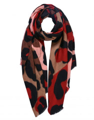 Large Leopard Print Winter Scarf - Assorted Colours - Majestico Gifts