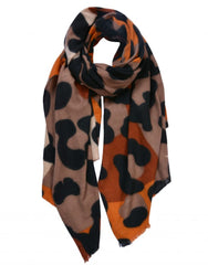 Large Leopard Print Winter Scarf - Assorted Colours - Majestico Gifts