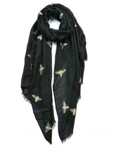 Lovely Bee Print Scarf - Assorted Colours - Majestico Gifts