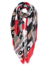 Abstract Art Print Scarf - Majestico Gifts