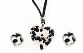 Murano Glass Necklace with Matching Earrings - Majestico Gifts