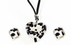 Murano Glass Necklace with Matching Earrings - Majestico Gifts