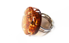 Murano Glass Pendant Necklace with Matching Earrings and Ring Set - Majestico Gifts