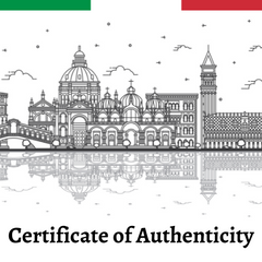 Murano Glass Square Pendant - Aqua Blue Crackle - Majestico Gifts