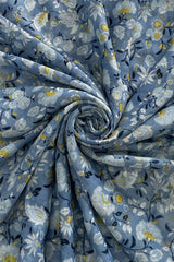 Fanned Paisley Floral Print Scarf - Majestico Gifts