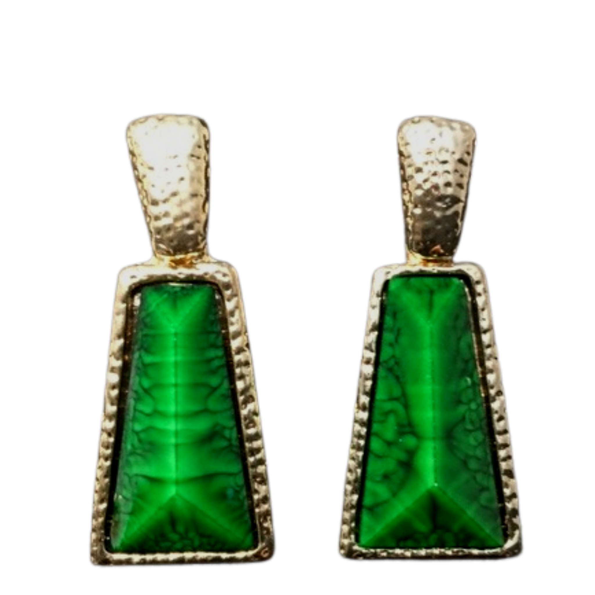 Watermill Hammered Earrings - Evergreen - Majestico Gifts