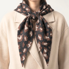 Leopard Print Triangle Scarf