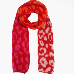 Red Leopard Heavyweight Scarf