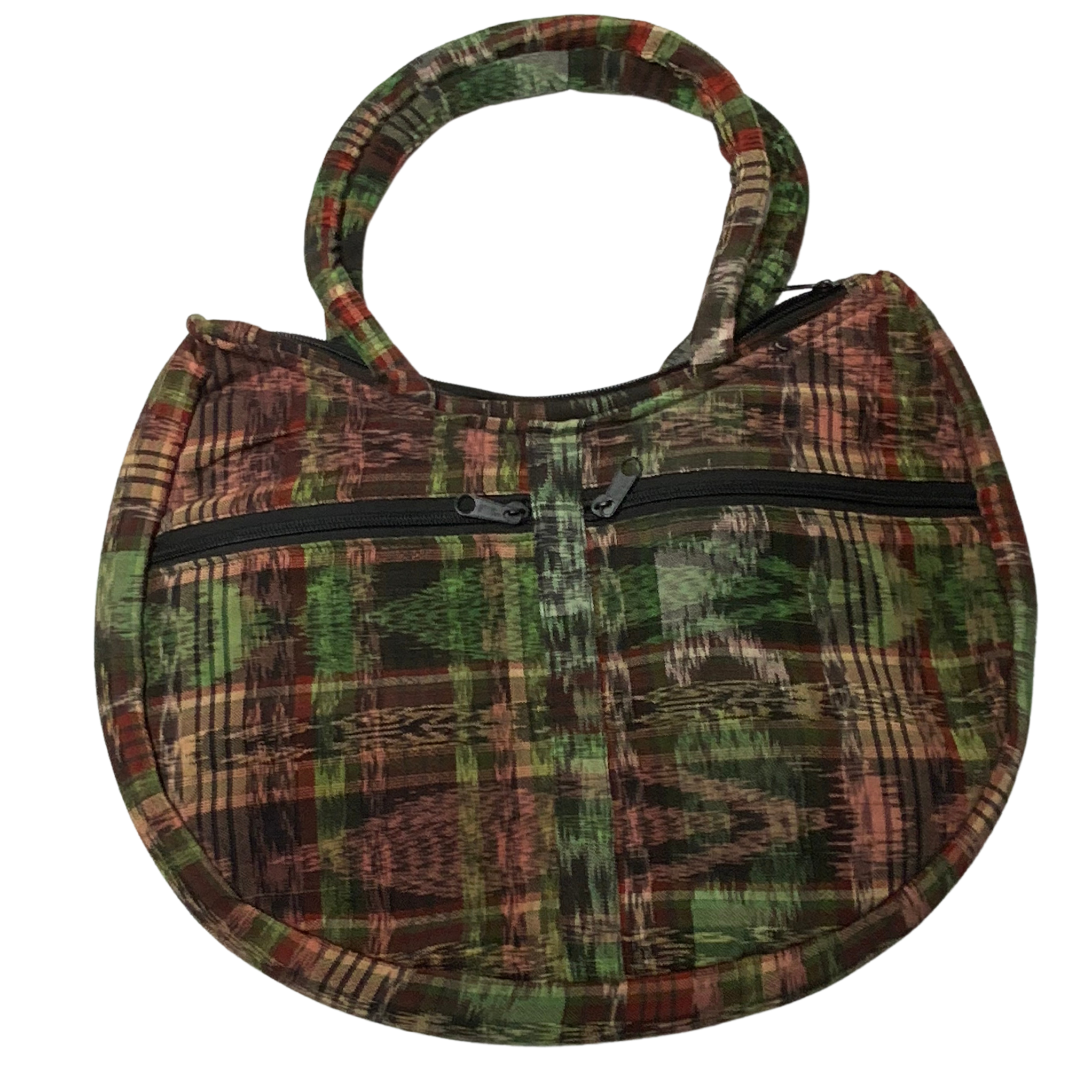 Crescent Embroidered Bag - Green