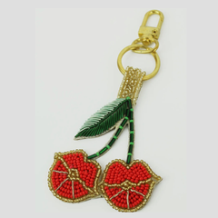Cherry Kiss Kiss Bag Charm/Keyring