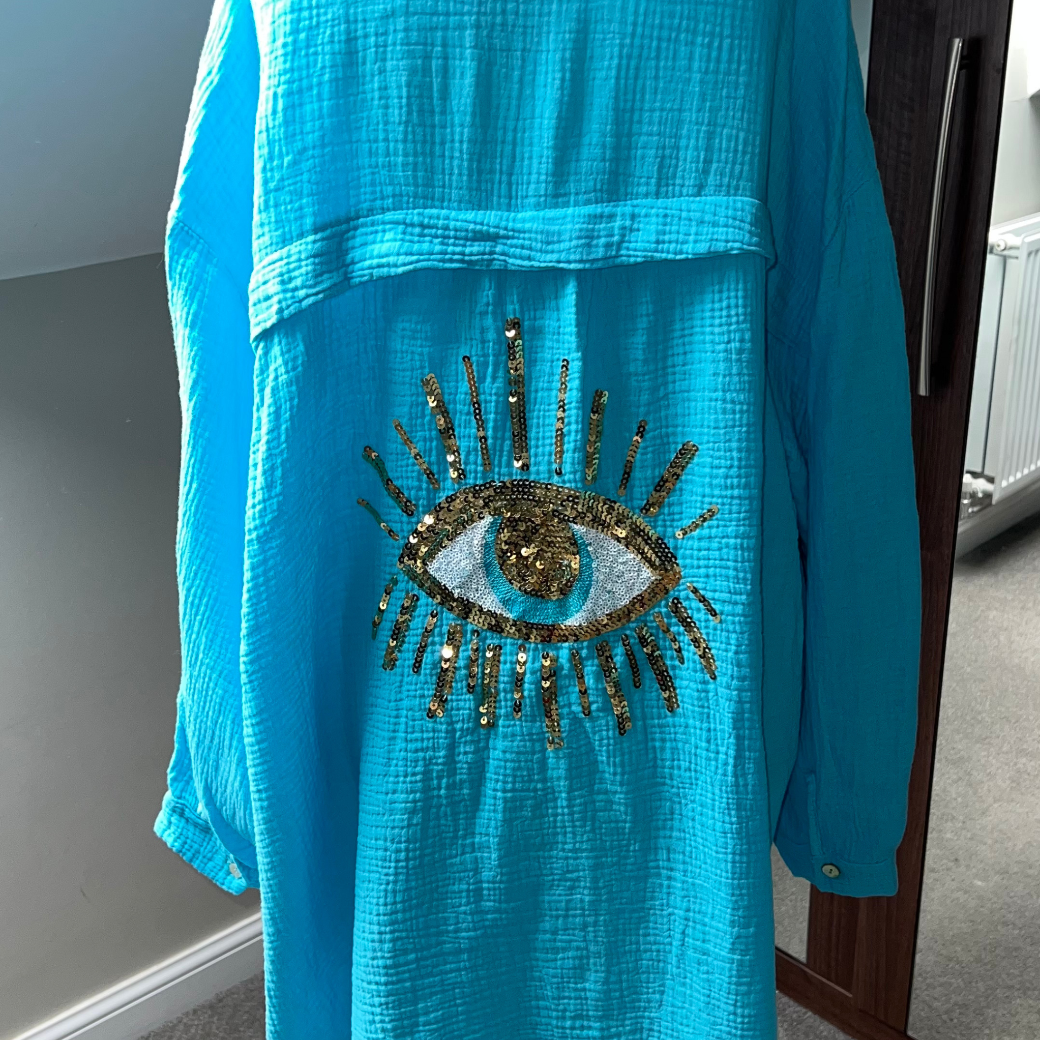 Embellished ‘Eye’ Cotton Shirt - 6 Colours Available