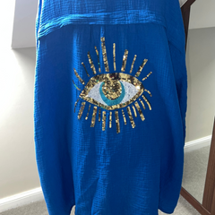 Embellished ‘Eye’ Cotton Shirt - 6 Colours Available