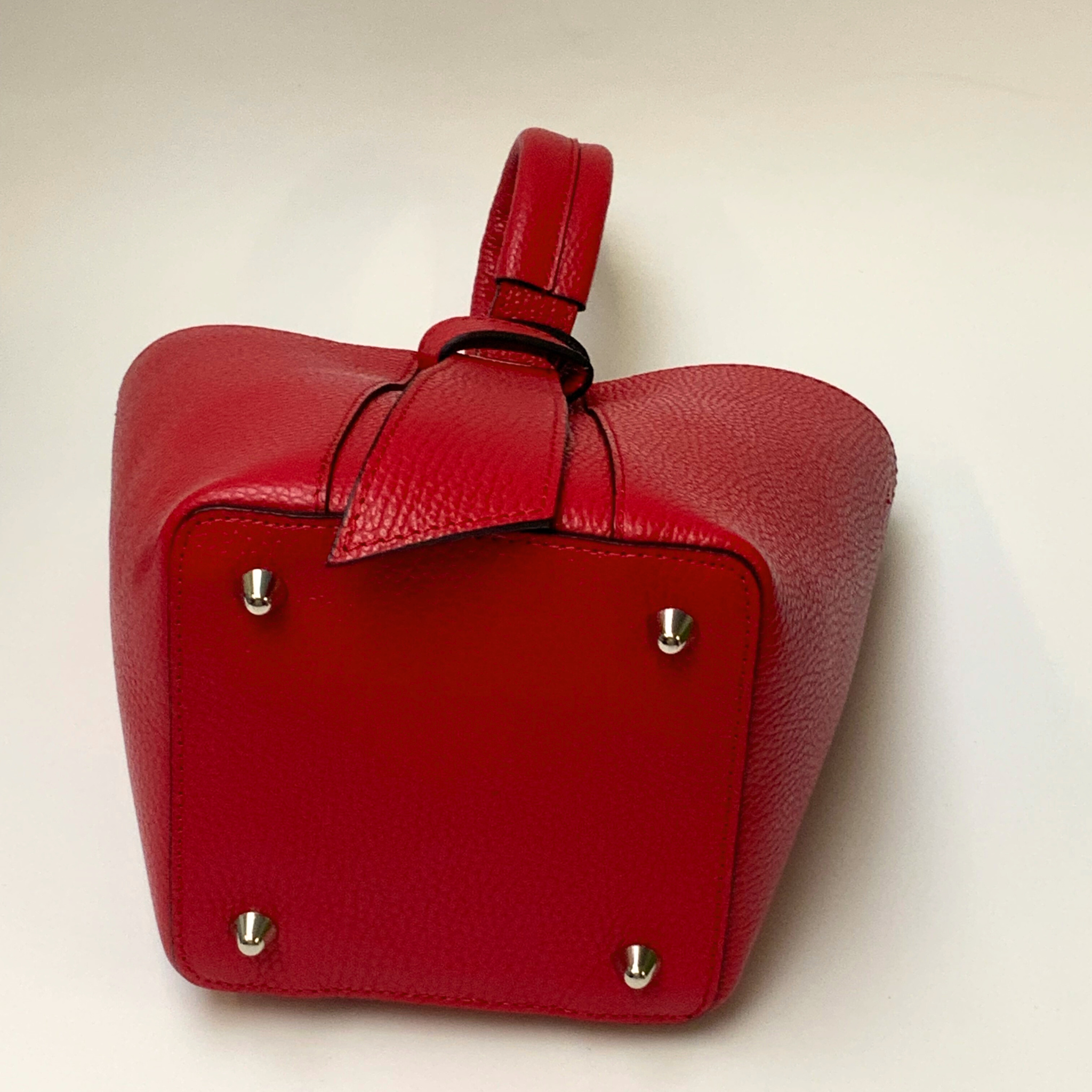 Chiara Leather Bag Set - Red