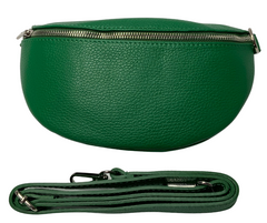‘Milano’ Leather Sling Bag -  Emerald Green