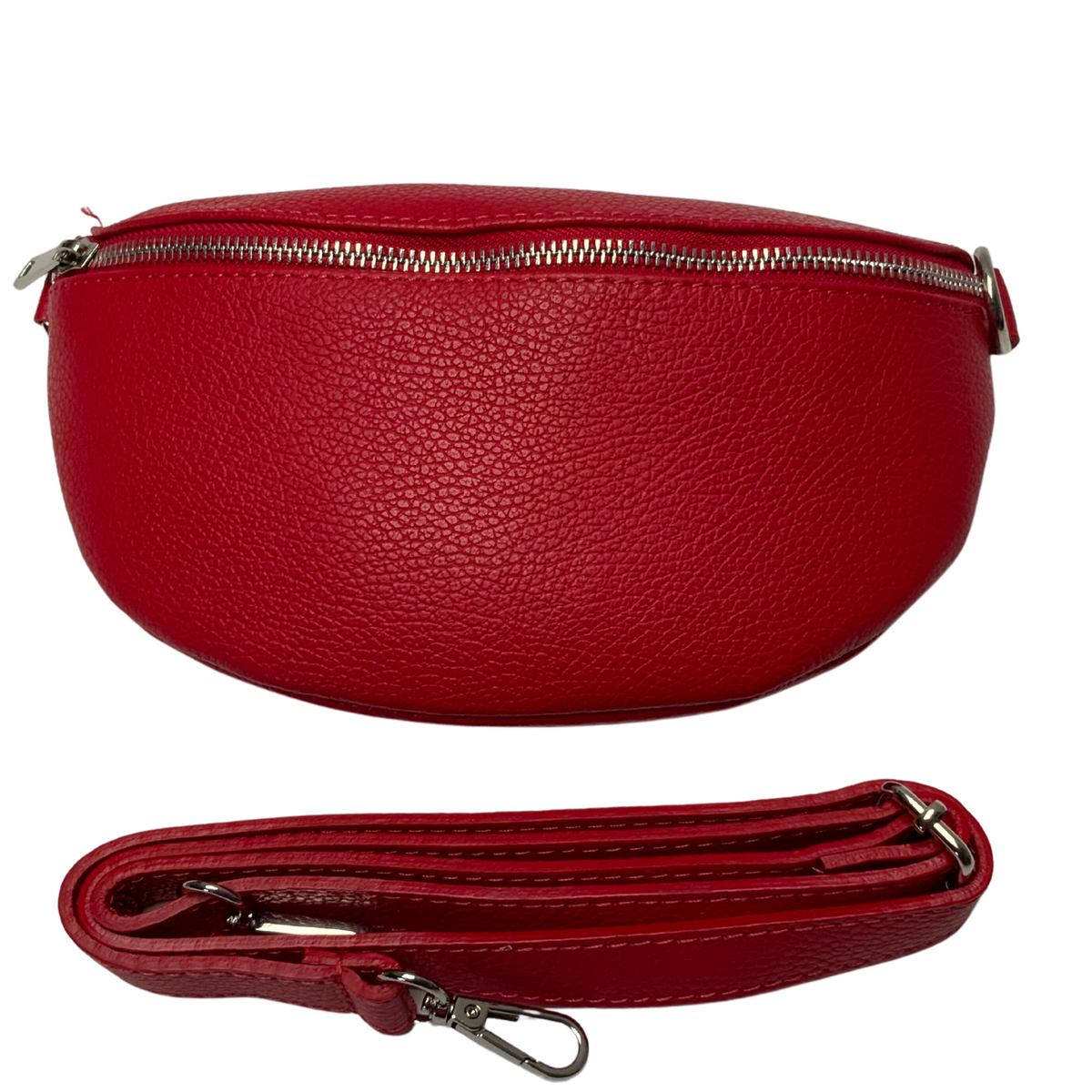 ‘Milano’ Leather Sling Bag - Red