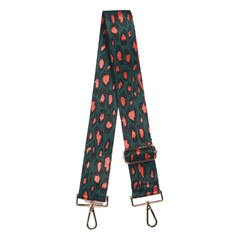 Bag Strap - Green Orange Leopard Print
