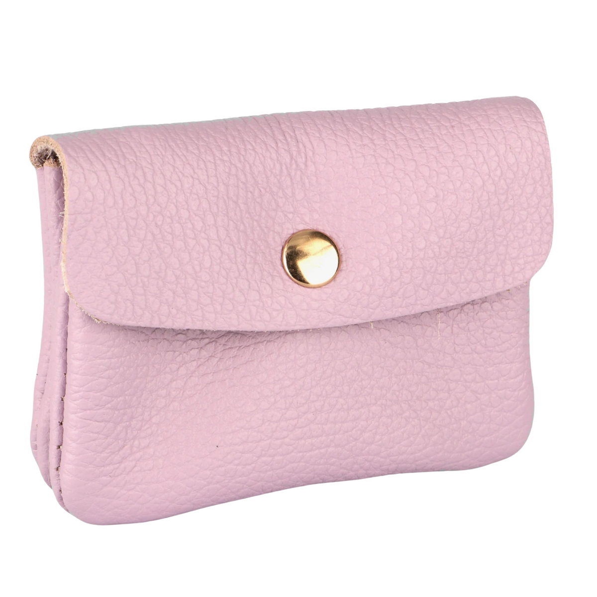 Leather Purse - Lilac Pink