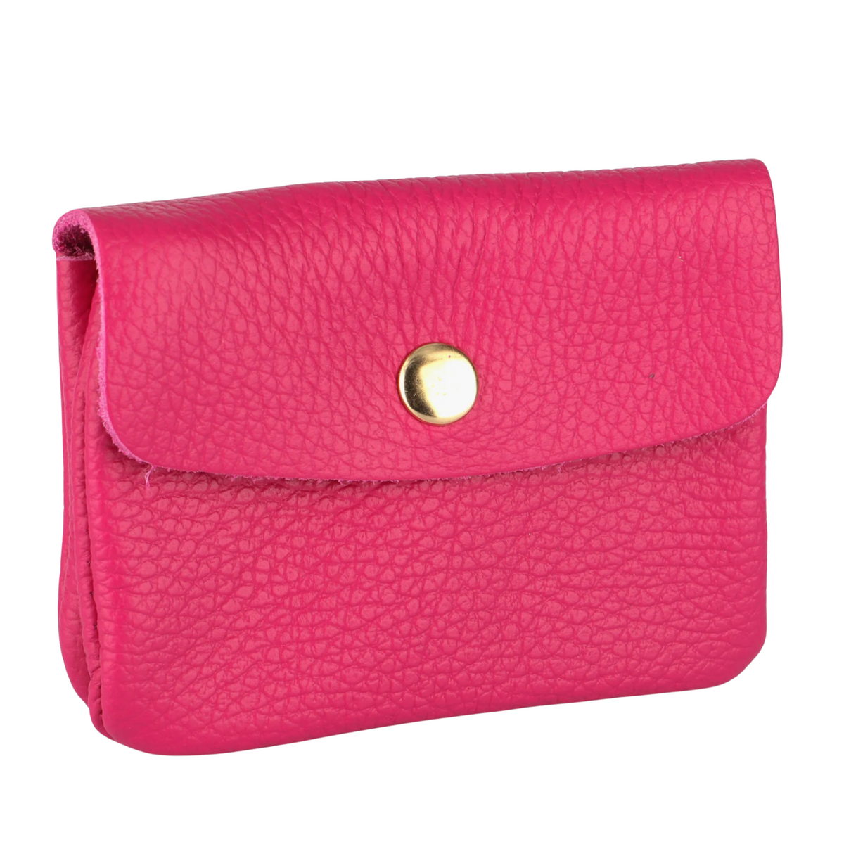 Leather Purse - Raspberry Pink