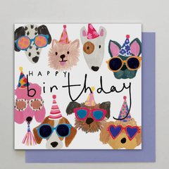 Happy Birthday Card - Dogs