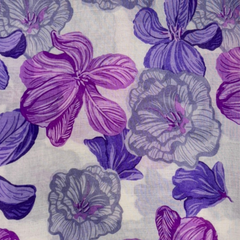 Plumeria Flower Print Scarf