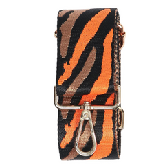 Bag Strap - Burnt Orange Tiger Stripe