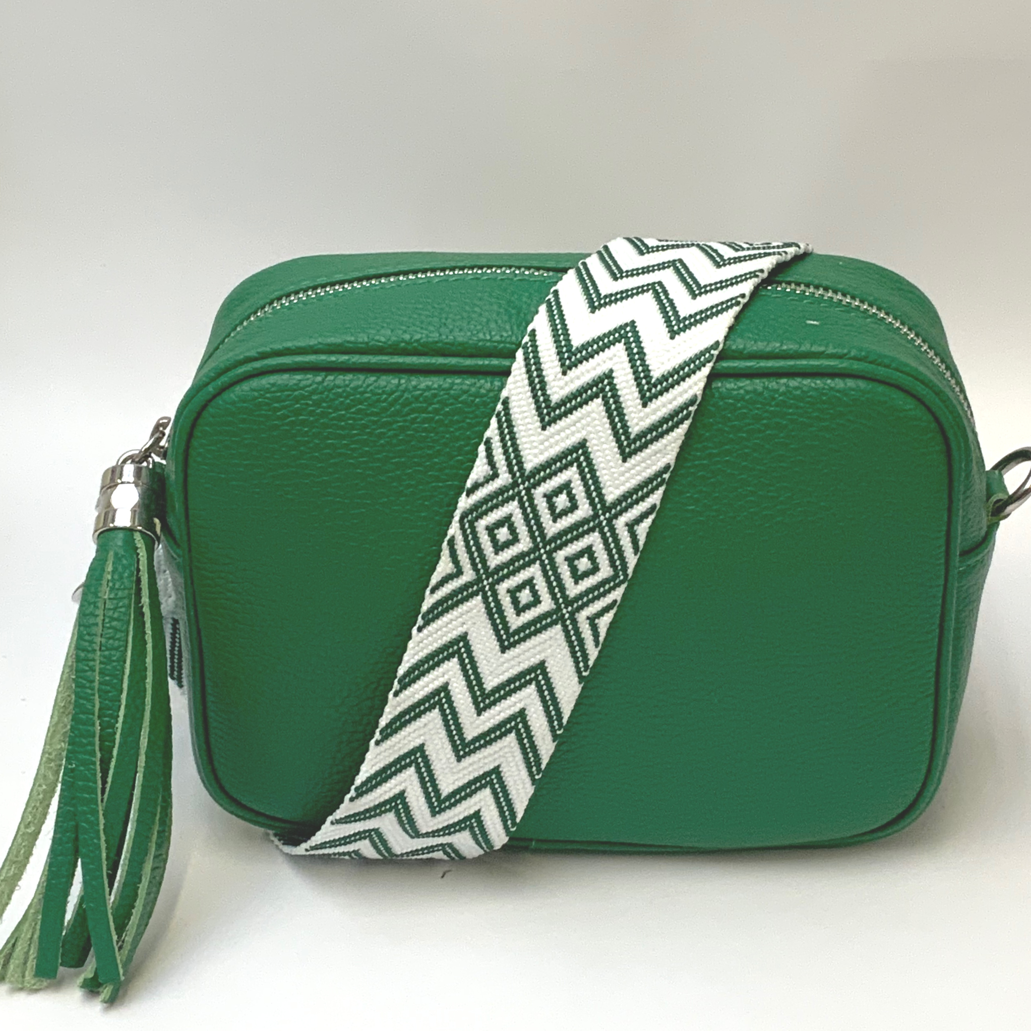 GEMMA Crossbody Leather Bag - Emerald Green