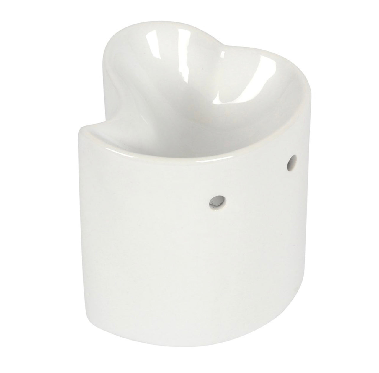 White Heart Oil Burner - Majestico Gifts