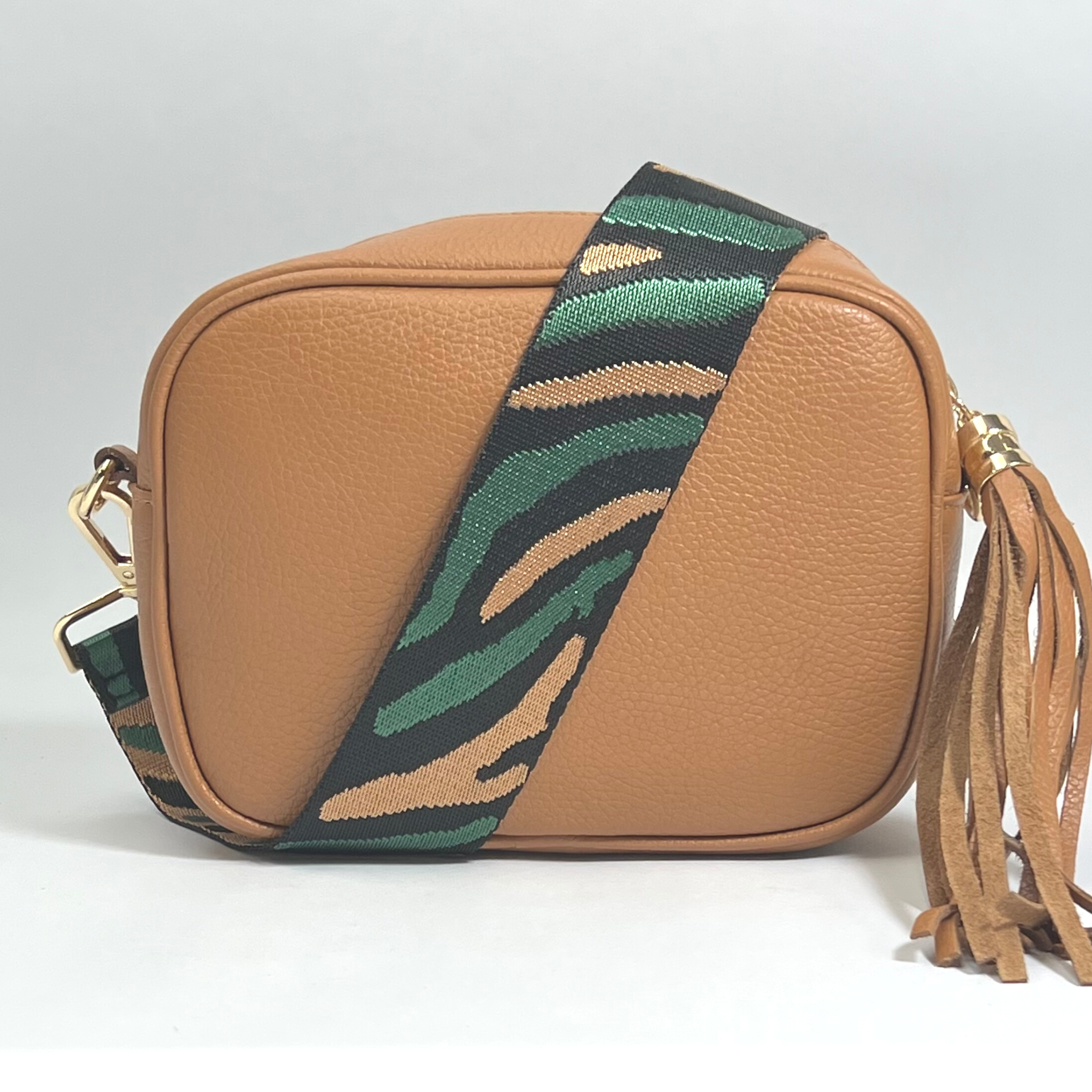 Martina Crossbody Leather Bag - Tan