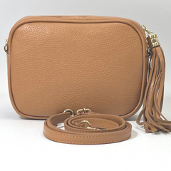 Martina Crossbody Leather Bag - Tan