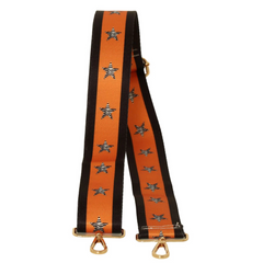 Bag Strap - Orange Black Star Zebra