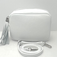 GEMMA Crossbody Leather Bag - White - Majestico Gifts