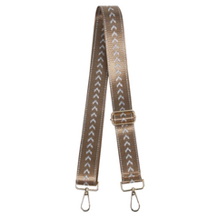 Bag Strap - Gold Silver Arrow