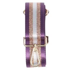 Bag Strap - Purple Gold Glitter