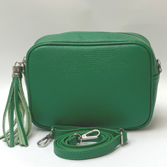 GEMMA Crossbody Leather Bag - Emerald Green