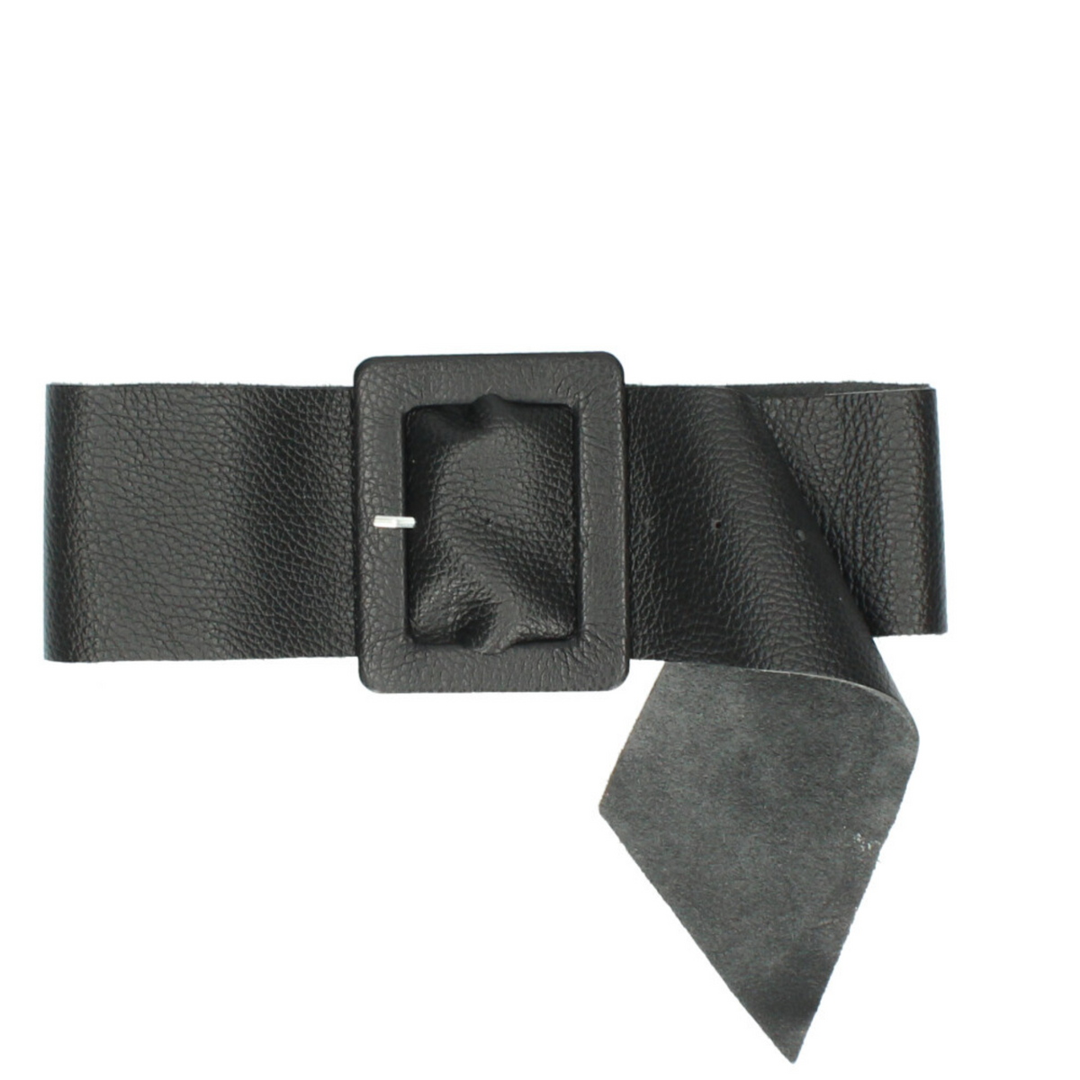 Cinzia Genuine Leather Sash Belt - Black - Majestico Gifts