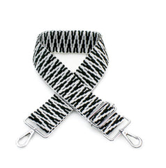 Bag Strap - Black & White Thread Design - Majestico Gifts