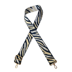 Bag Strap - Navy, Blue, Lemon Stripe