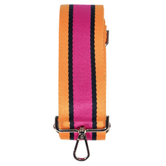 Bag Strap- Fuchsia Orange Multi Stripe