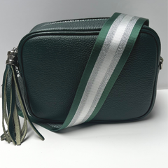 GEMMA Crossbody Leather Bag - Forest  Green - Majestico Gifts