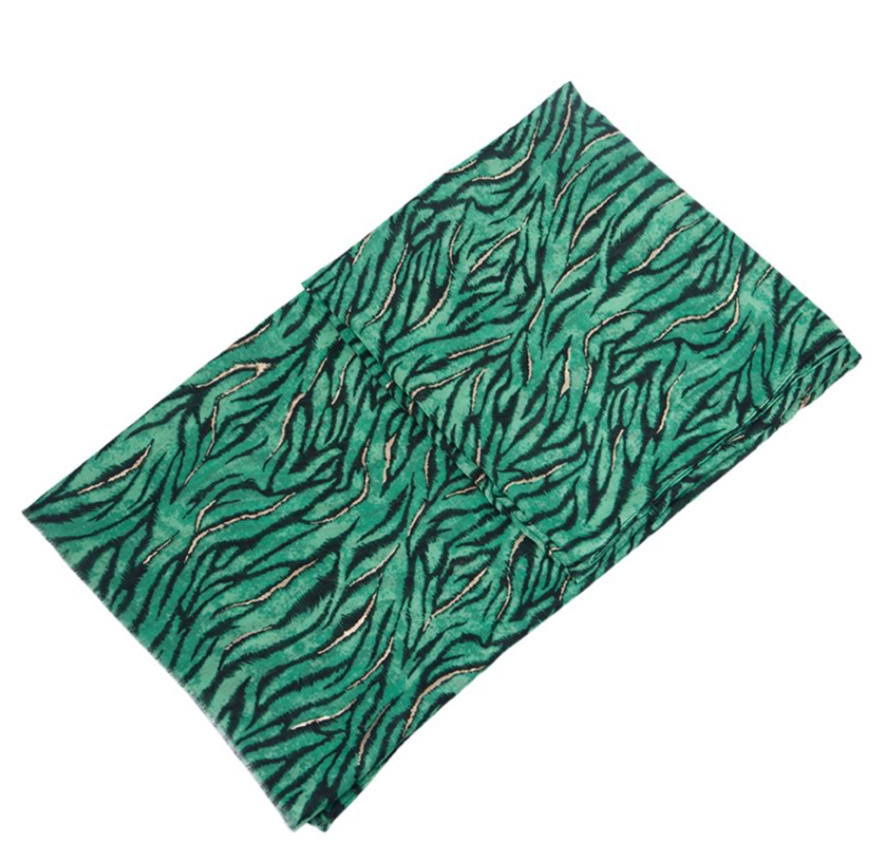Animal Print Scarf - Green Foil