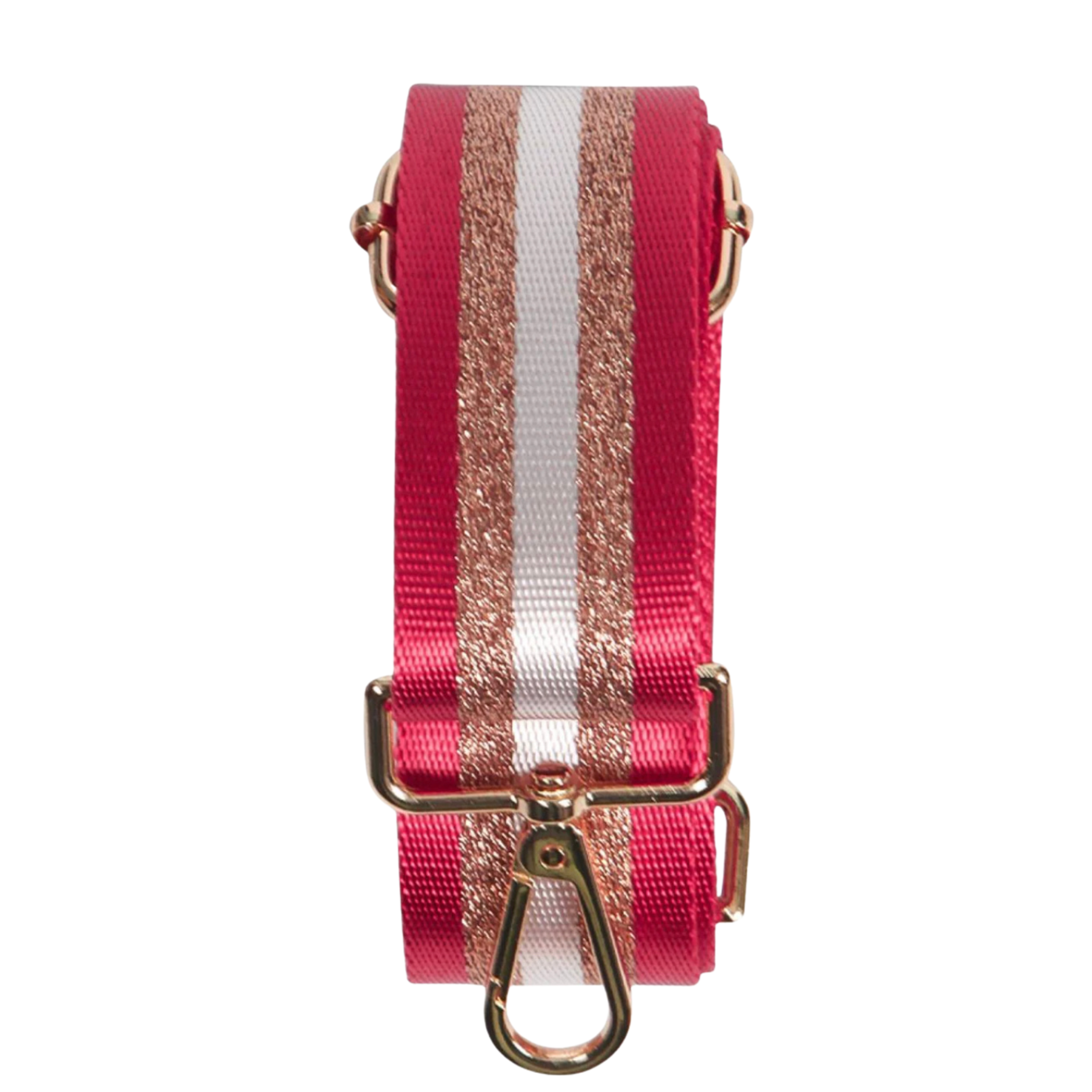 Bag Strap - Red Gold Glitter