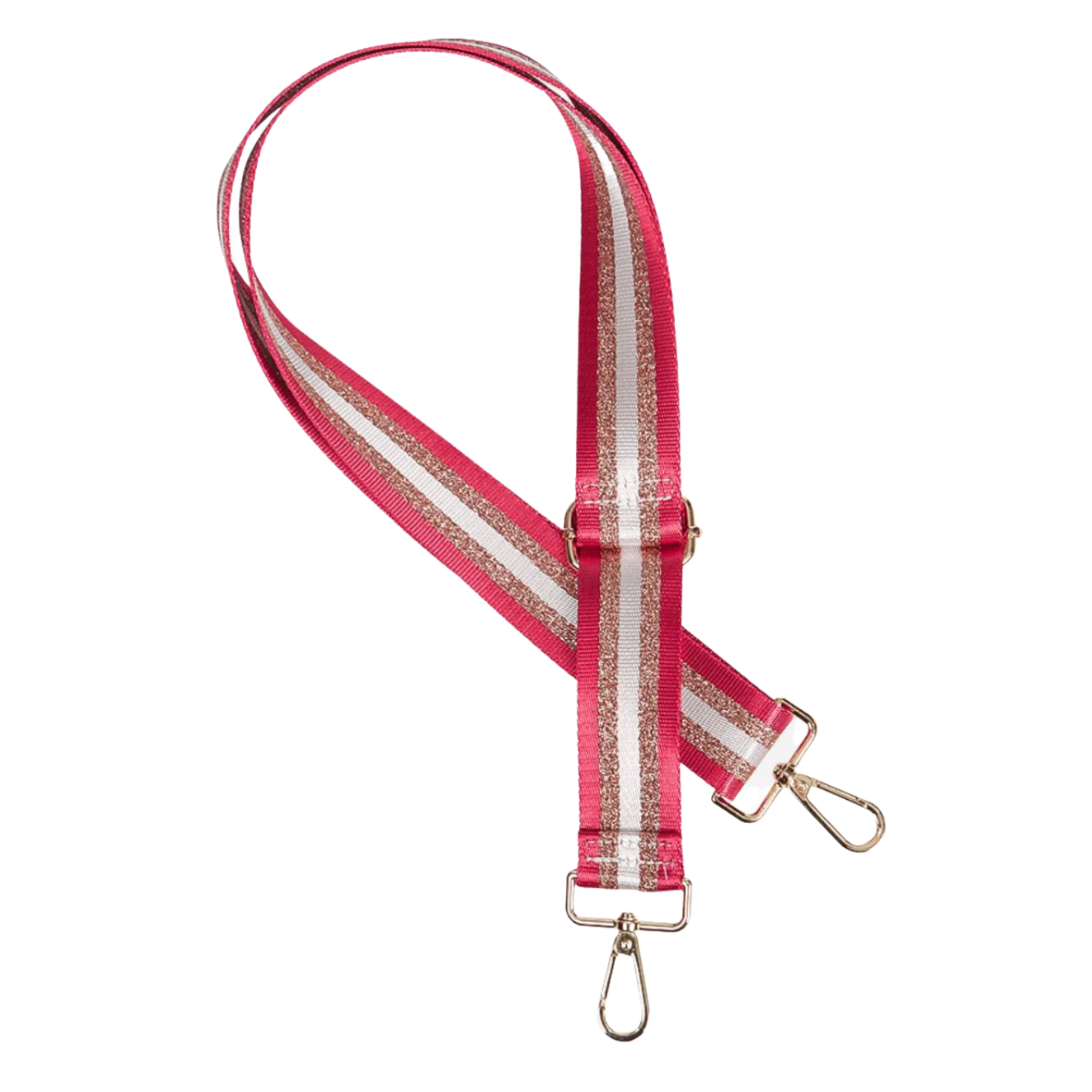 Bag Strap - Red Gold Glitter