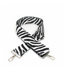 Bag Strap - Black White Zebra Print - Majestico Gifts