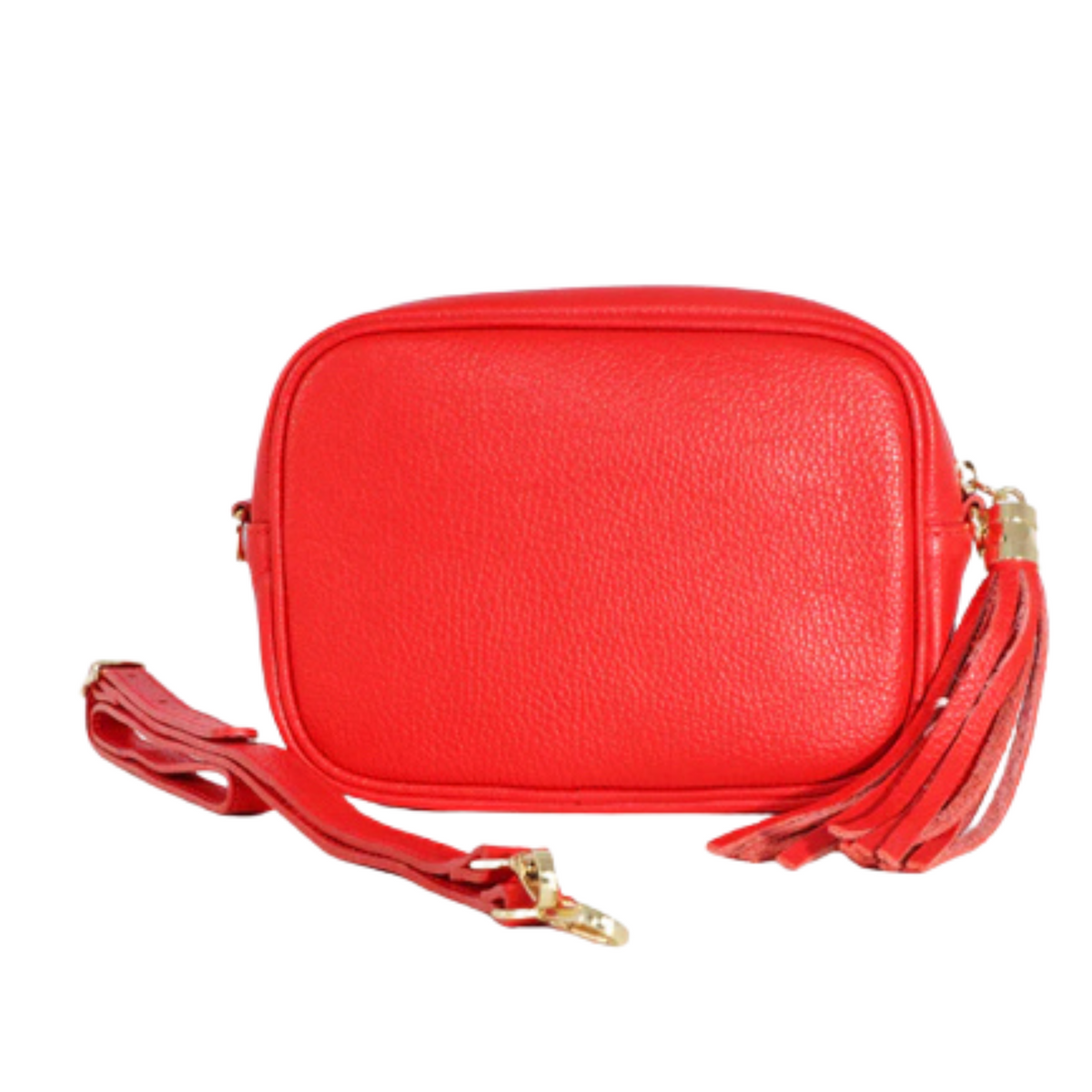 Red Leather Crossbody Bag